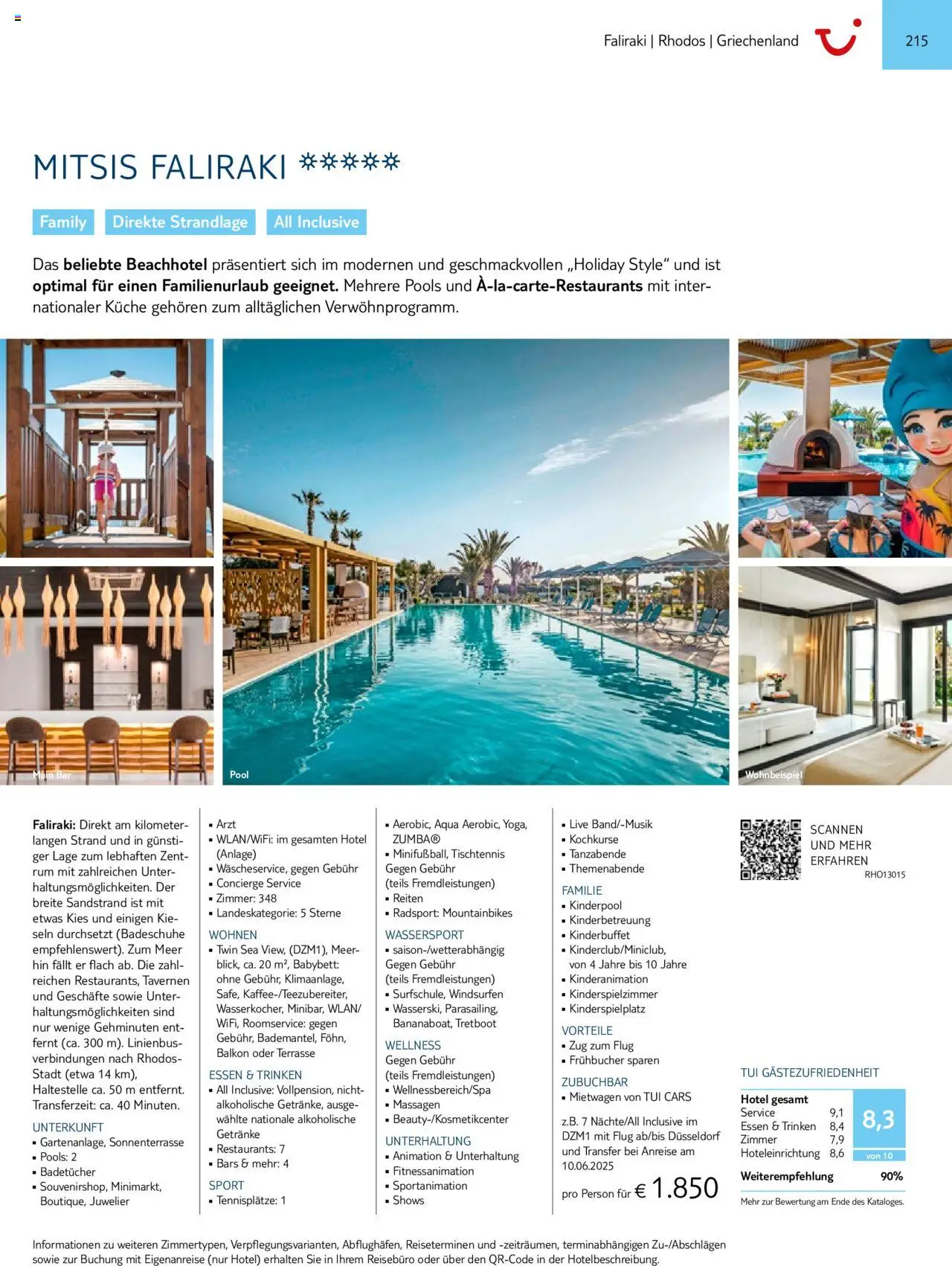 TUI  Südeuropa & Nordafrika 2025/26 - Seite 215 - gültig ab 01.01.2025
