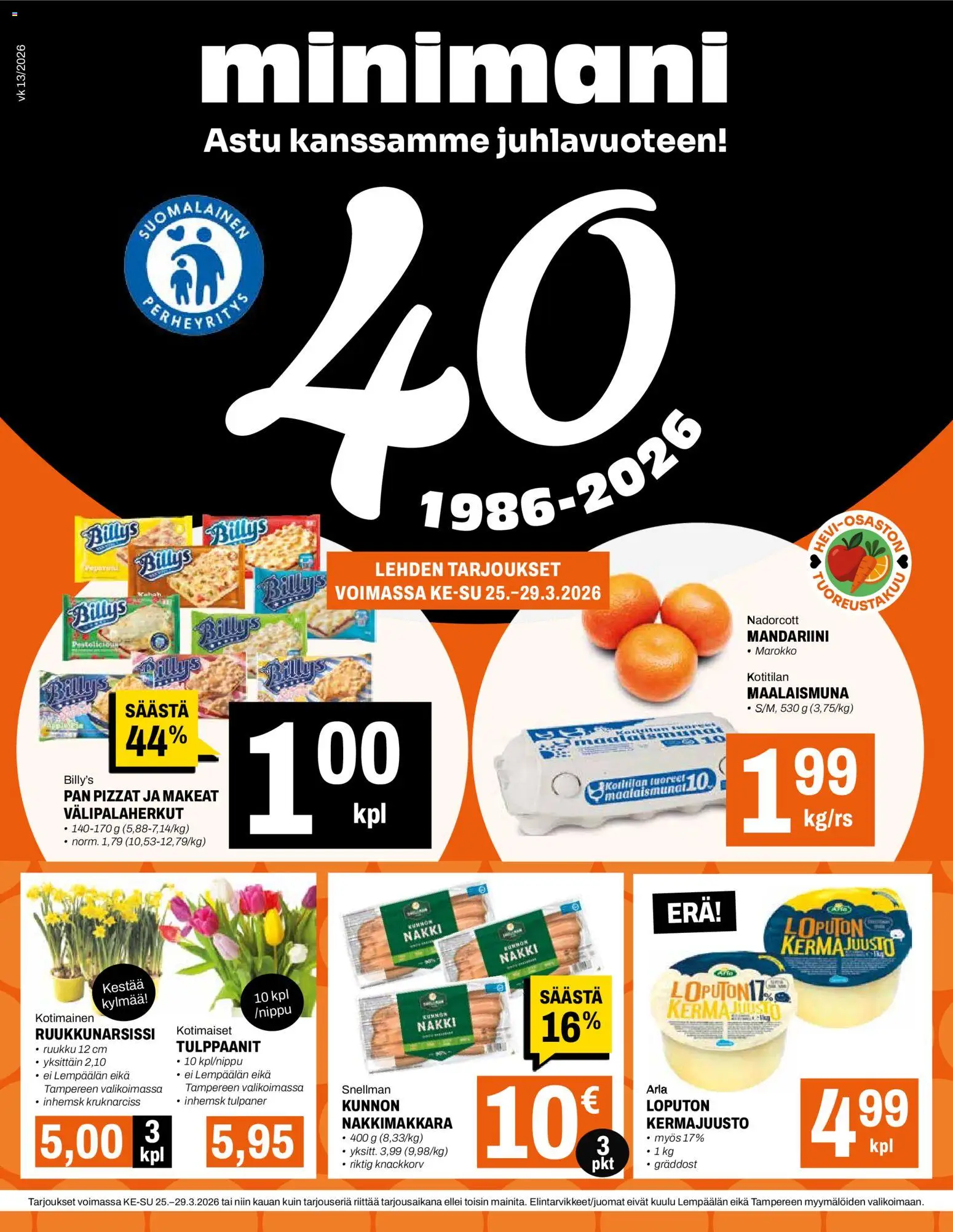 Minimani tarjoukset - sivu 1- voimassa alkaen 25/03/2026