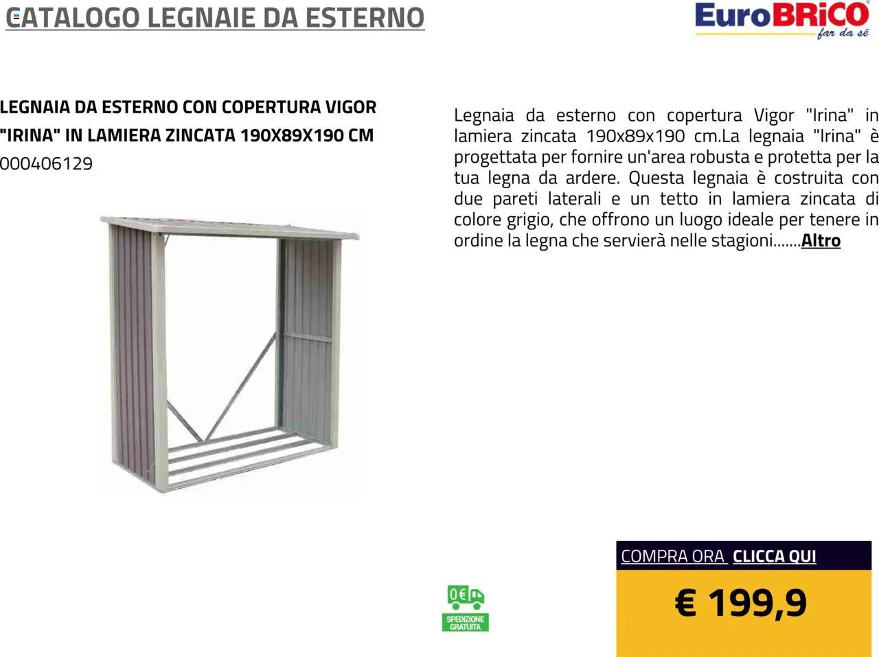 Eurobrico Legnaie da esterno catalogo - pagina 11 - valido dal 23/07/2025