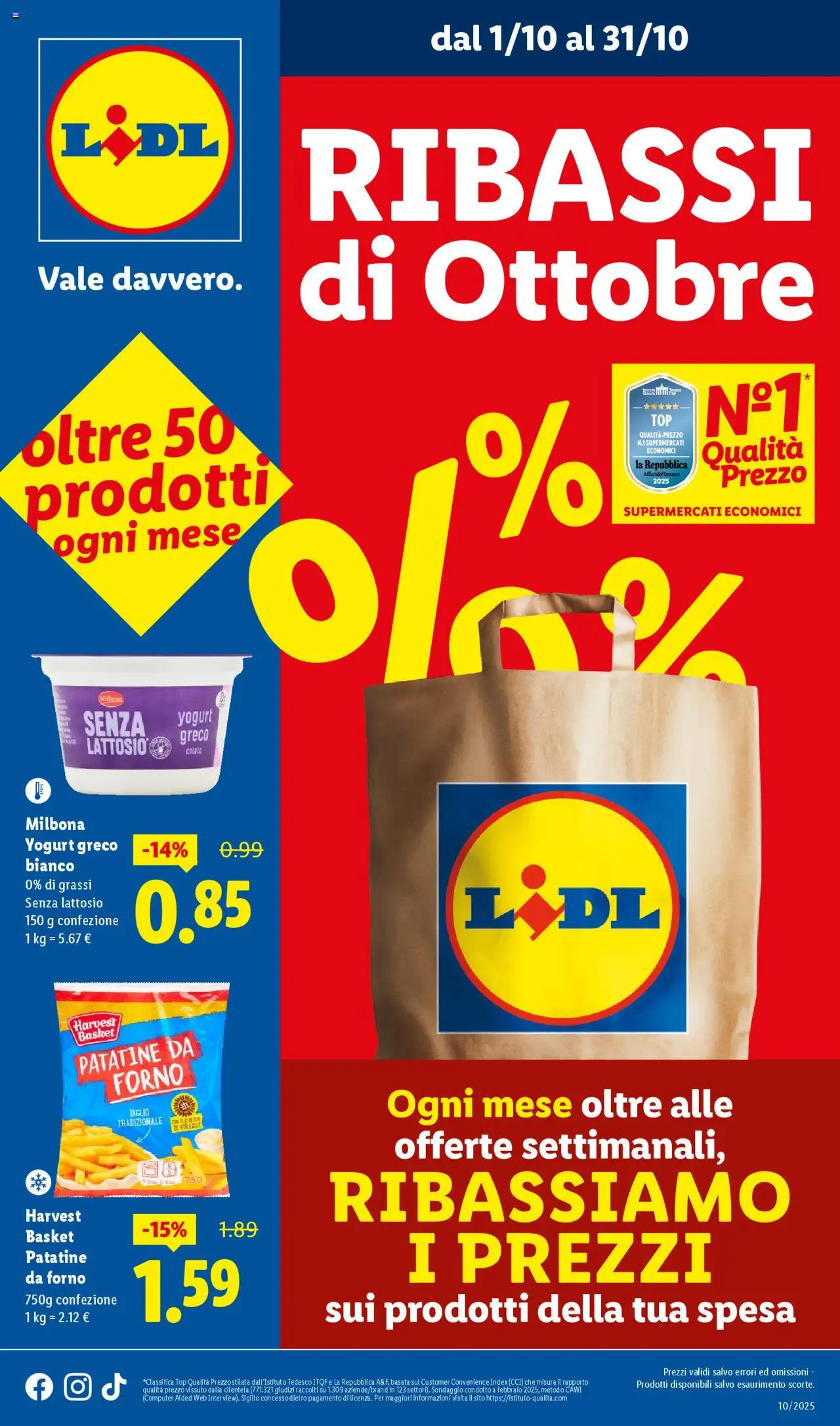 Lidl Ribassi del mese catalogo - pagina 1 - valido dal 01/10/2025