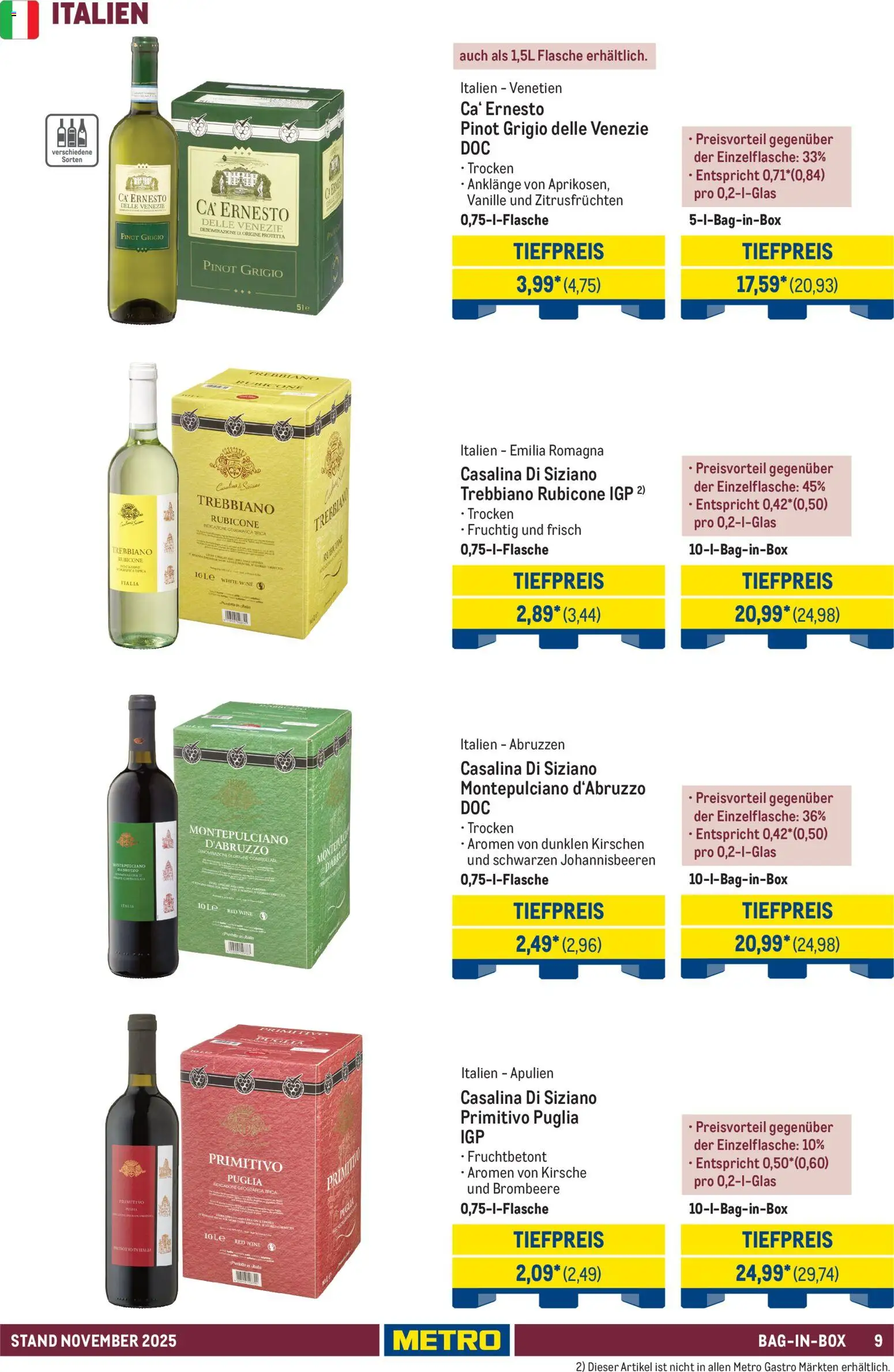 Metro - Hauswein-Katalog - Seite 9 - gültig ab 12.11.2025