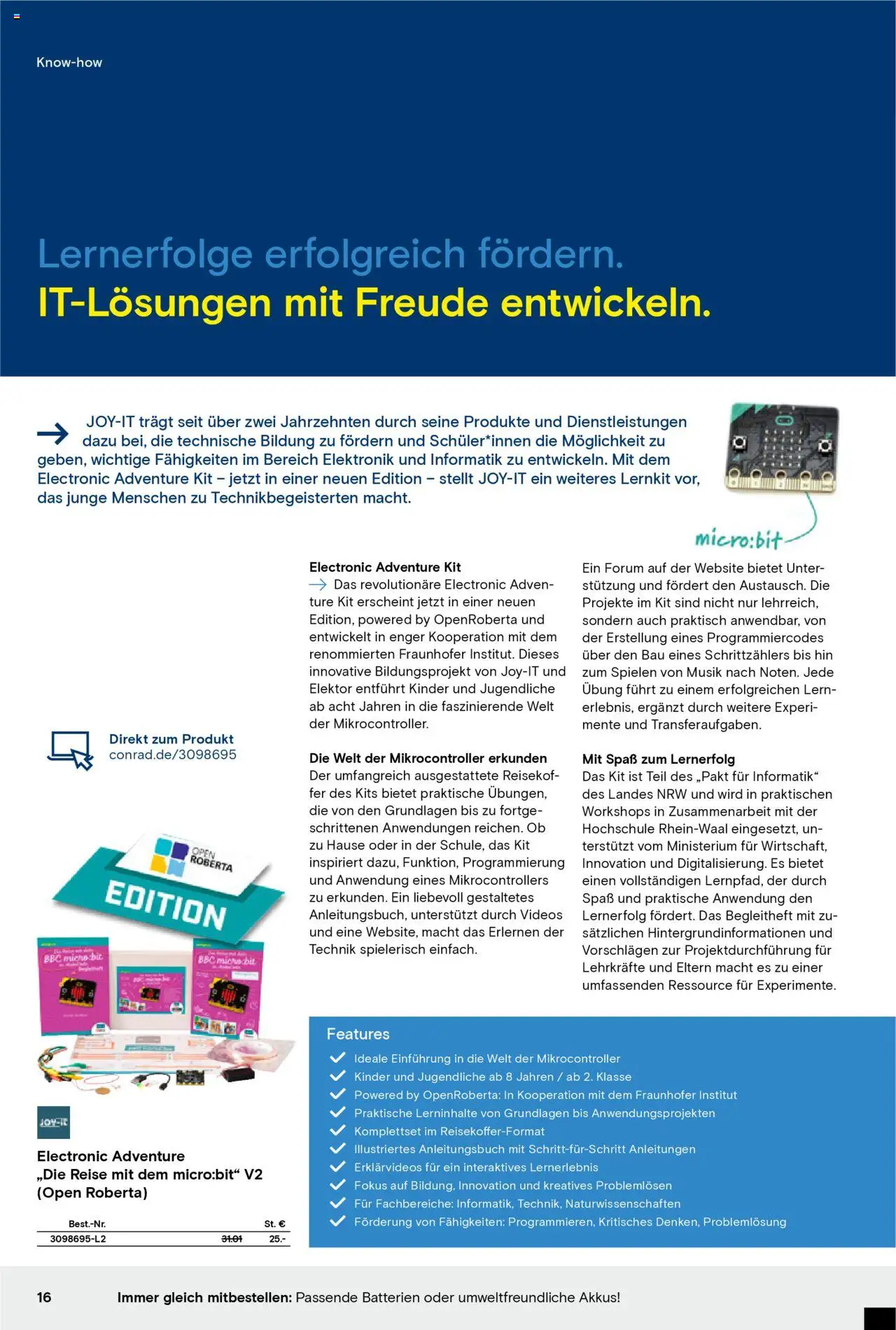 Conrad Education Katalog - Seite 16 - gültig ab 01.01.2025