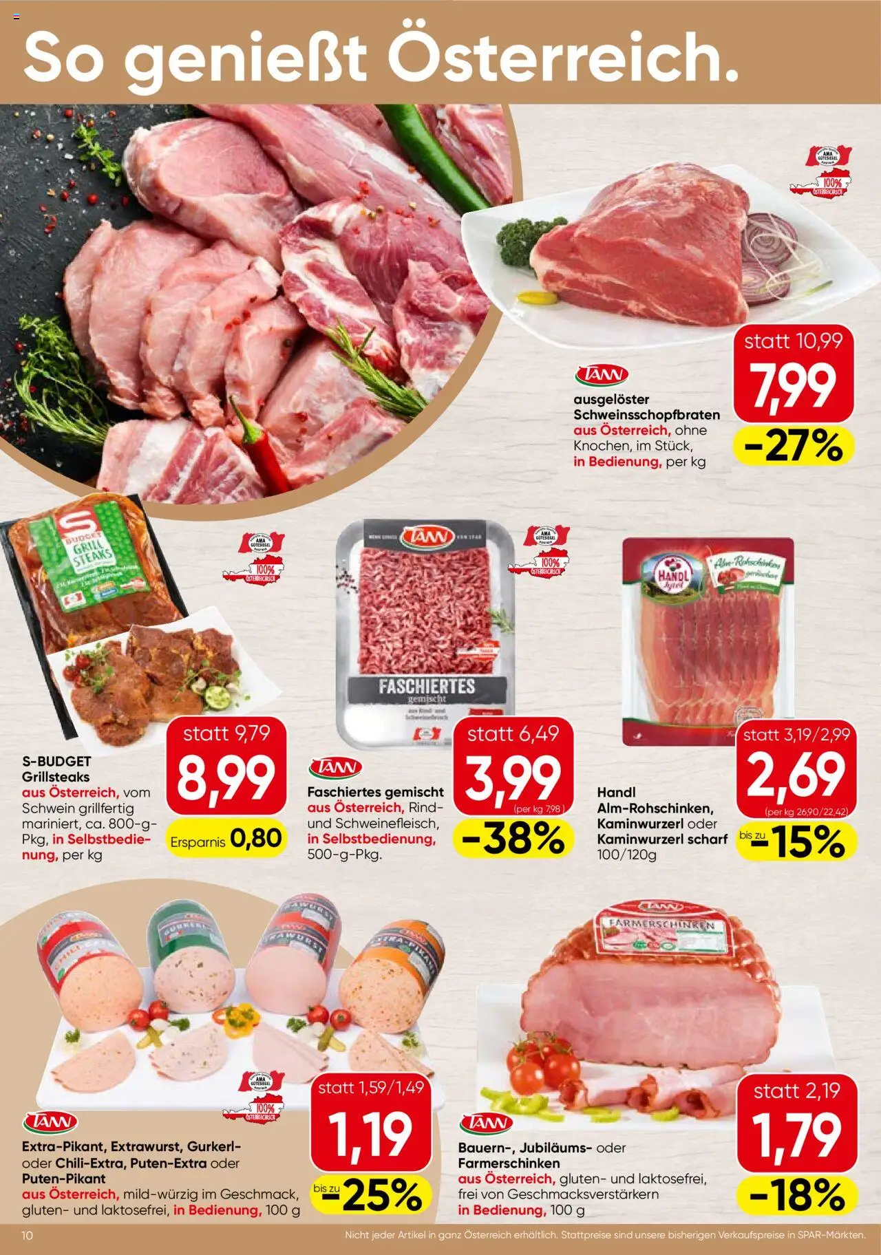 Spar Flugblatt - Burgenland - Seite 10- gültig ab 17.07.2025