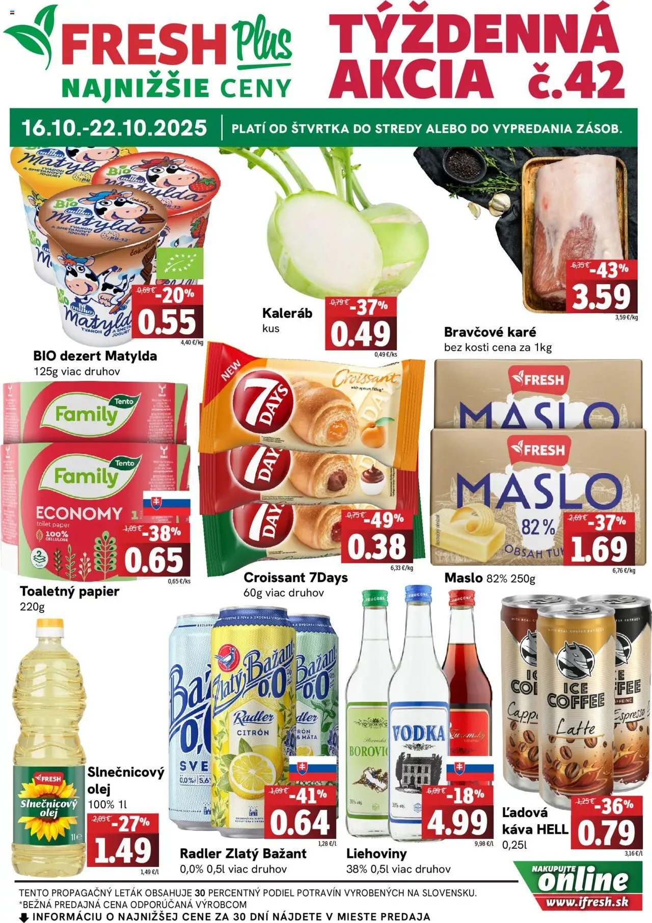 Fresh leták - strana 1- platný od 16.10.2025