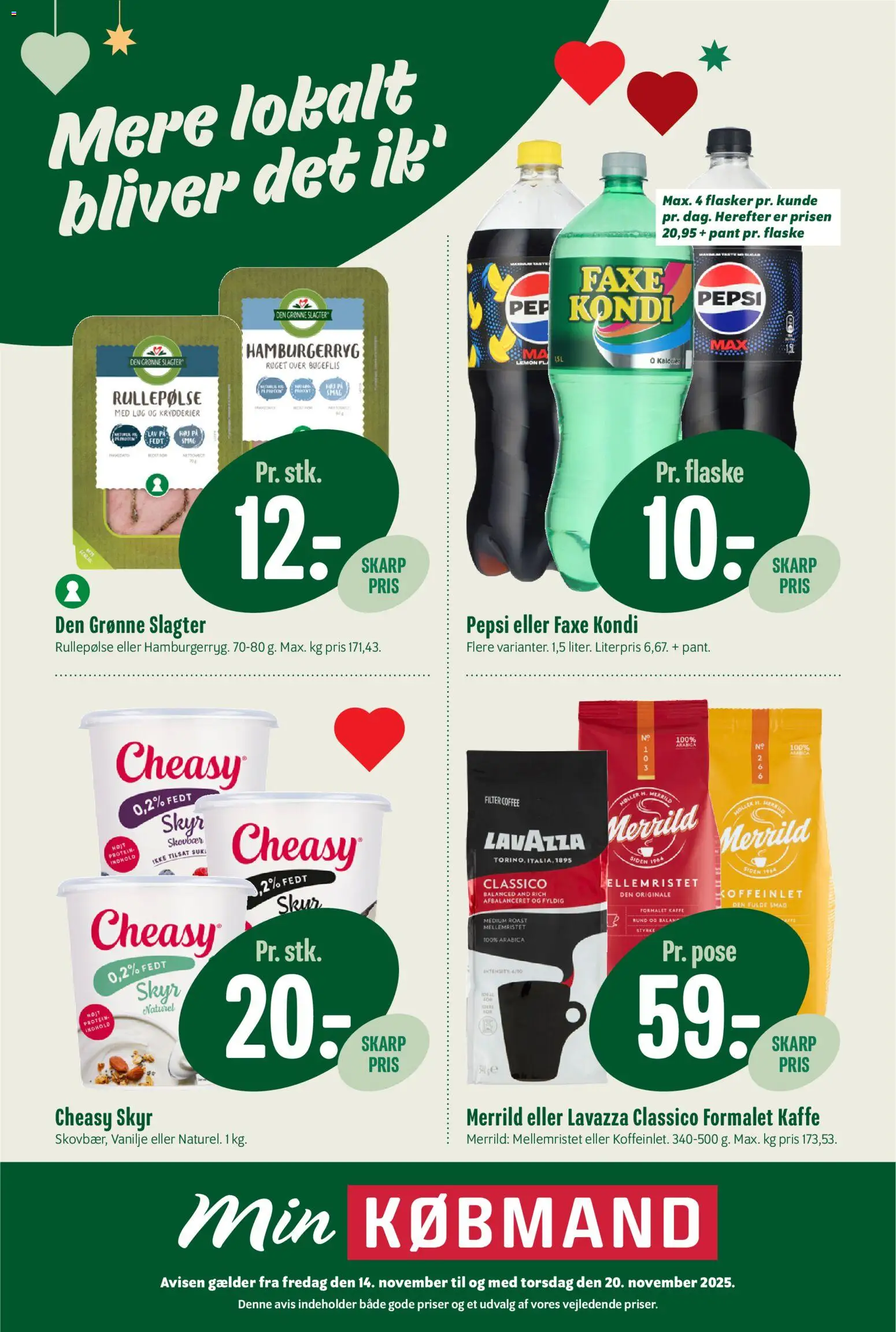 Min Købmand - Tilbudsavis - side 1- gyldig fra 14/11/2025