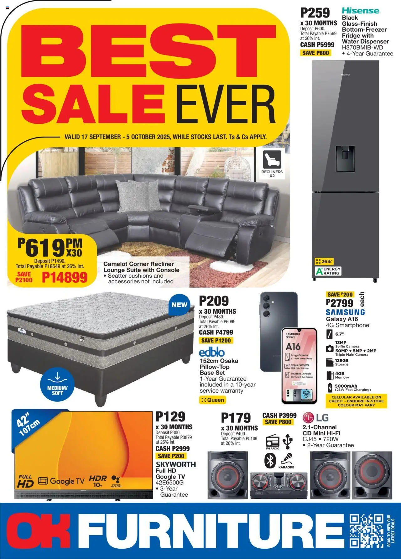 OK Furniture - Botswana Specials - page 1- valid from 17/09/2025