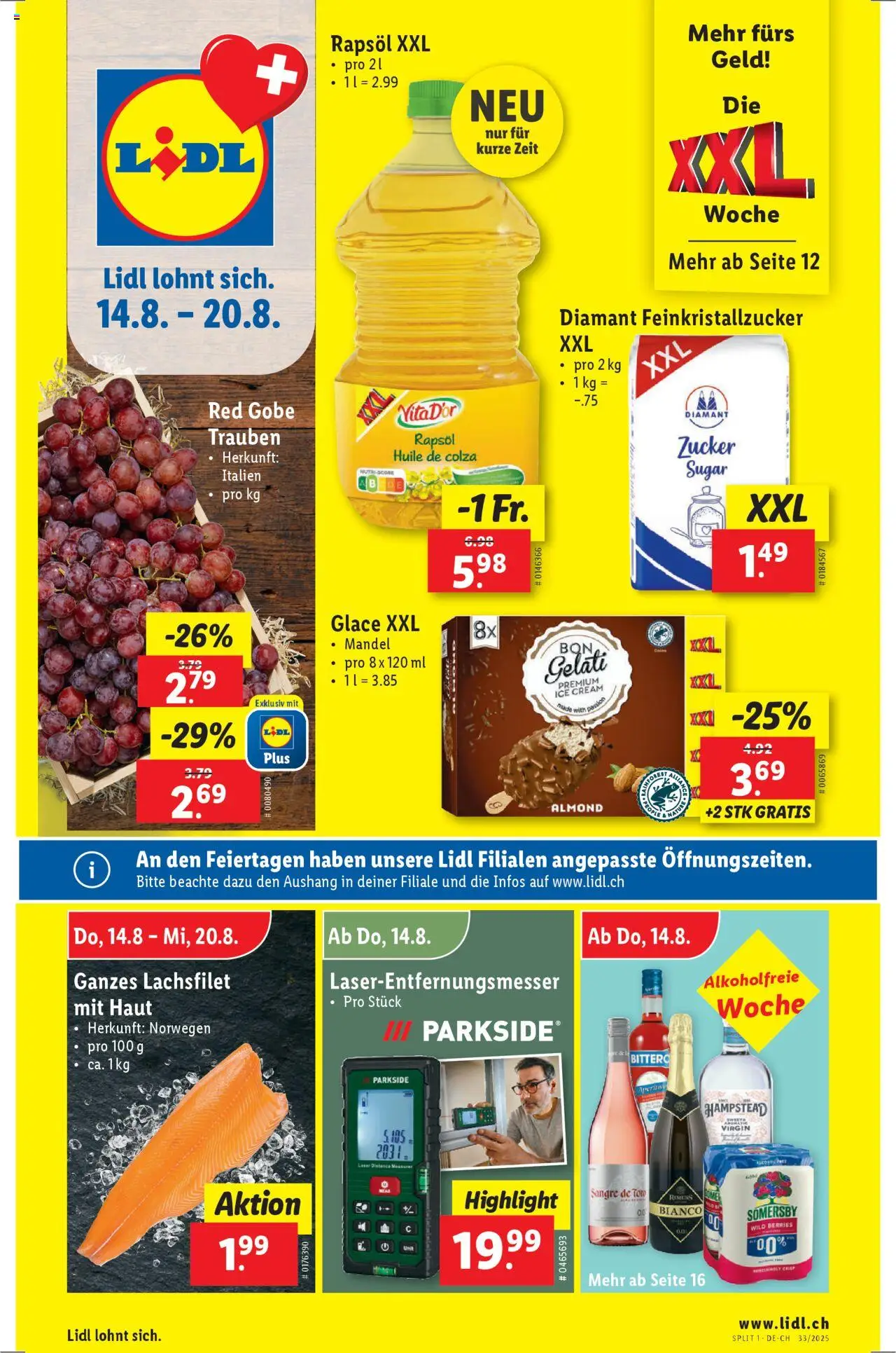 Lidl Aktionen - Seite 1- gültig ab 14.08.2025