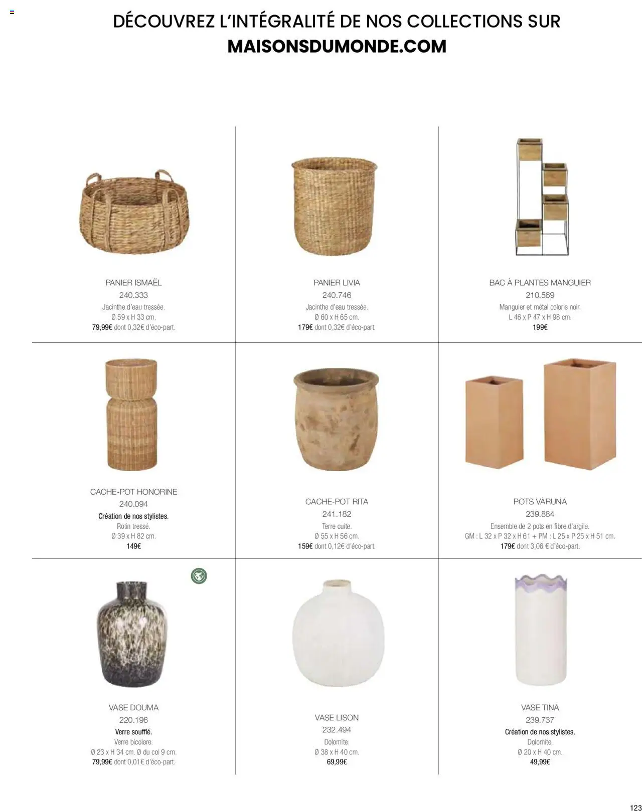 Maisons du Monde catalogue - page 125 - valable à partir du 01/04/2024