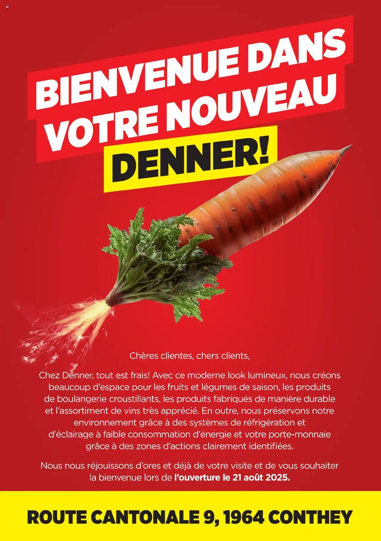 Denner Nos offres pour l’ouverture Conthey - Seite 1- gültig ab 21.07.2025