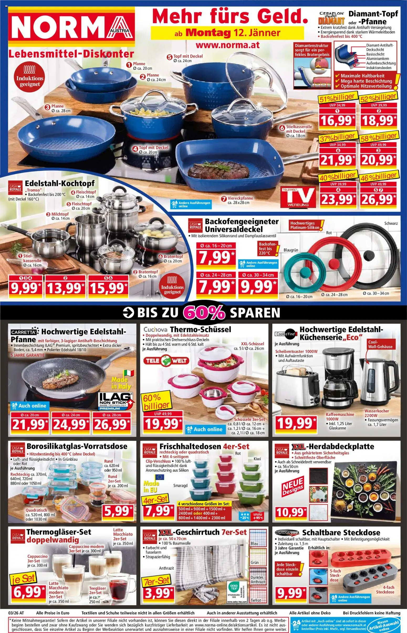 Norma Flugblatt - Seite 1- gültig ab 12.01.2026