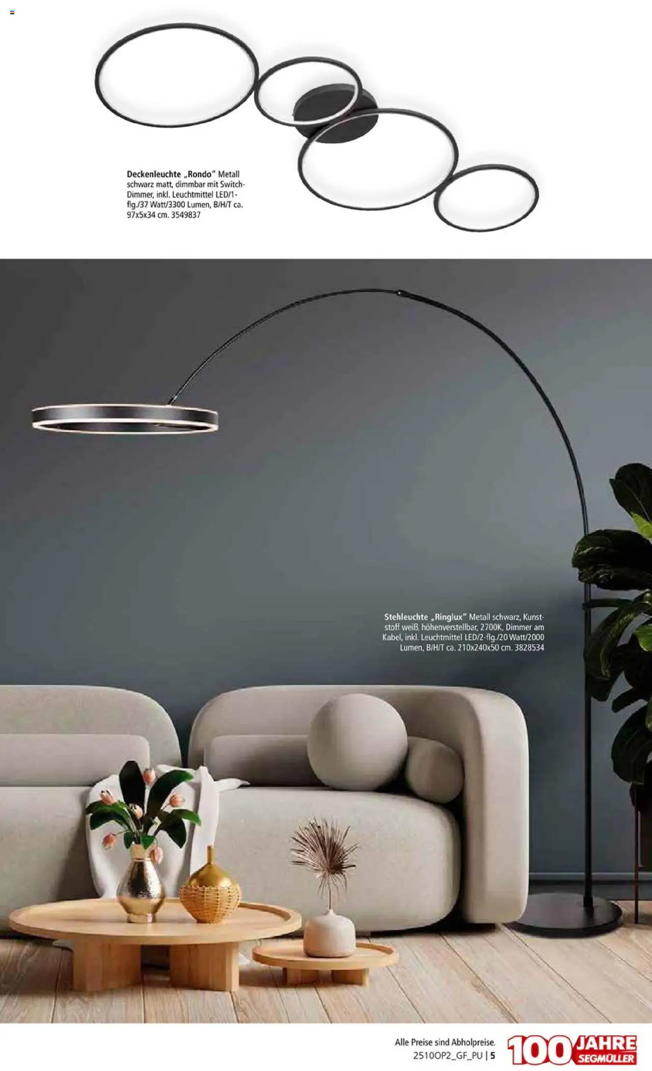 Segmüller Leuchten Spezial - Seite 5 - gültig ab 29.09.2025