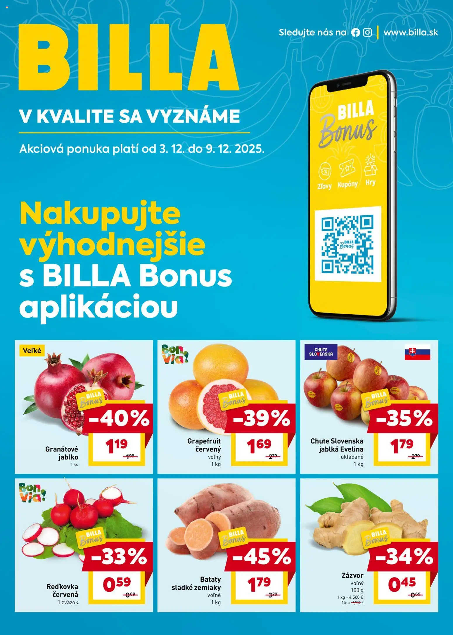 Billa Bonus - strana 1- platný od 03.12.2025