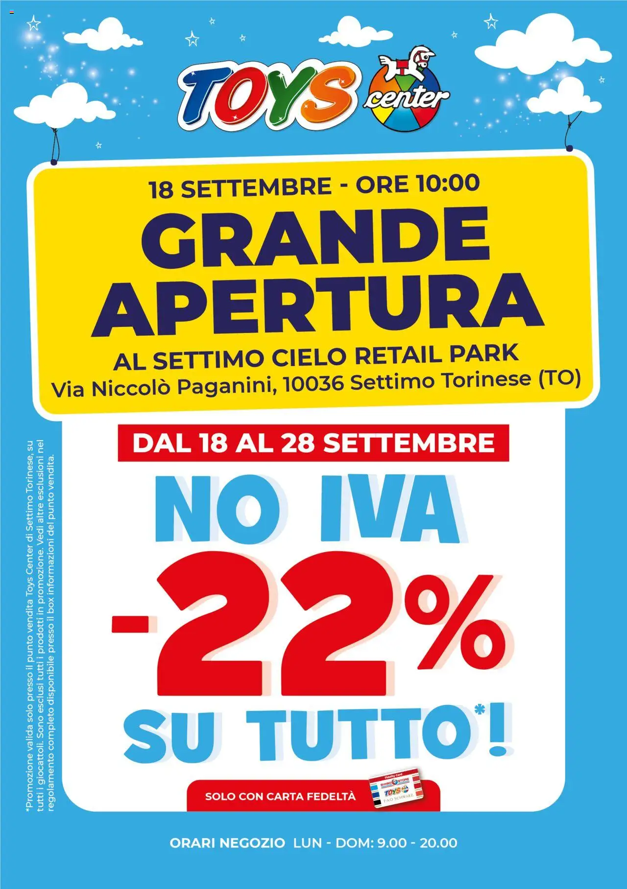 Toys Center Apertura Settimo Torinese catalogo - pagina 1 - valido dal 18/09/2025