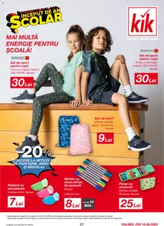 Catalog Kik valabil de la 18.08.2025
