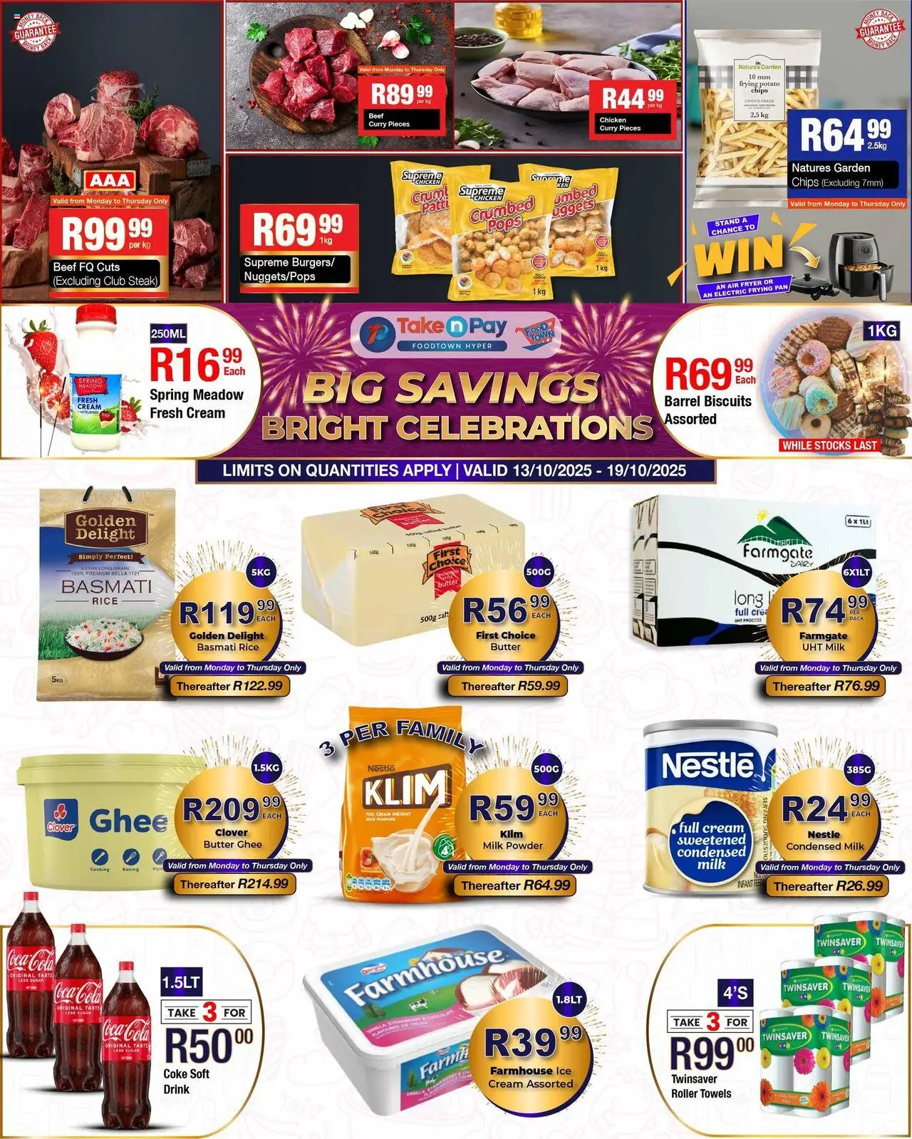 Take n Pay Specials - page 1- valid from 13/10/2025