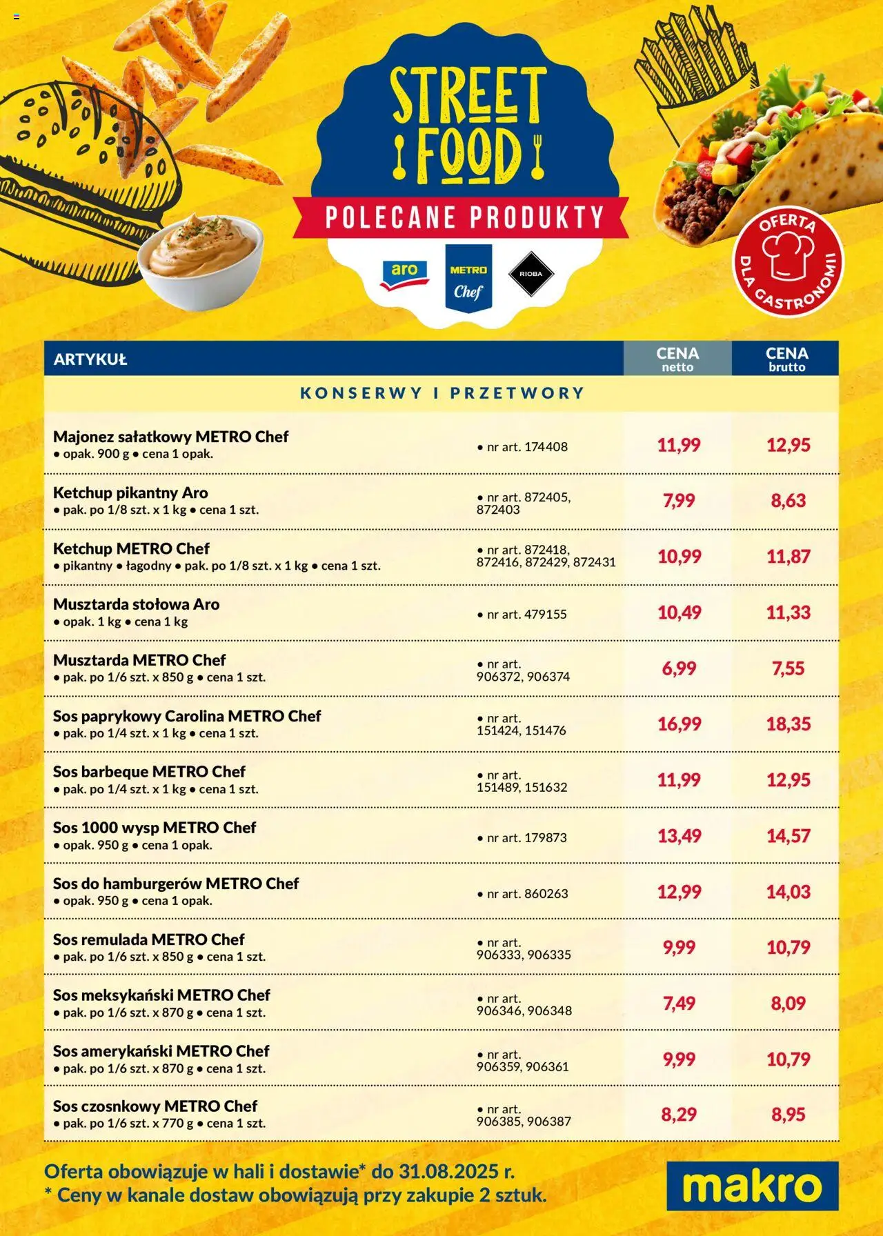 Makro Gazetka - Street Food - strona 1- ważny od 18.07.2025