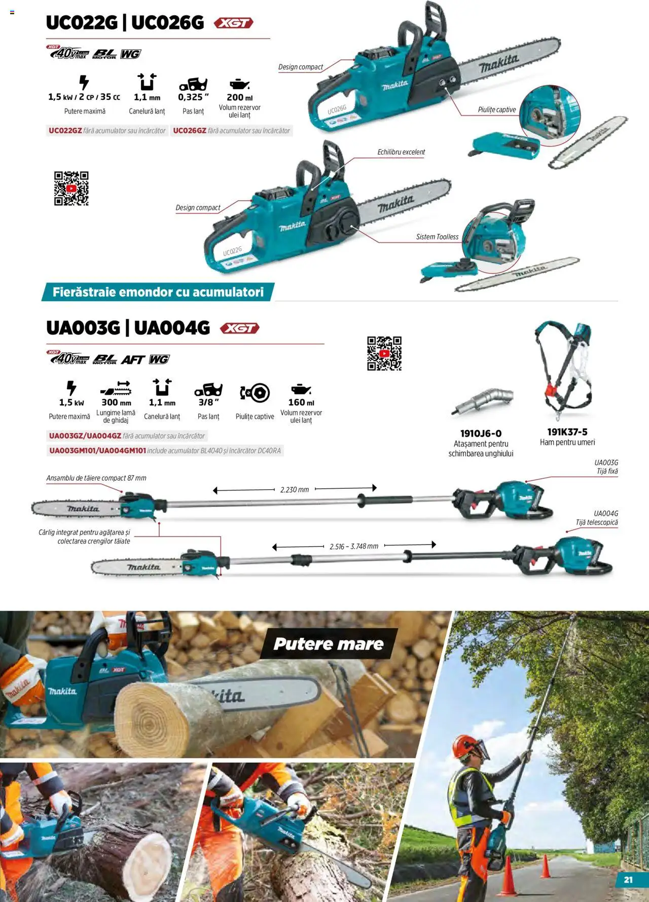 Makita catalog - Masini pentru agricultura cu acumulatori - pagina 21- valabil de la 09.10.2024