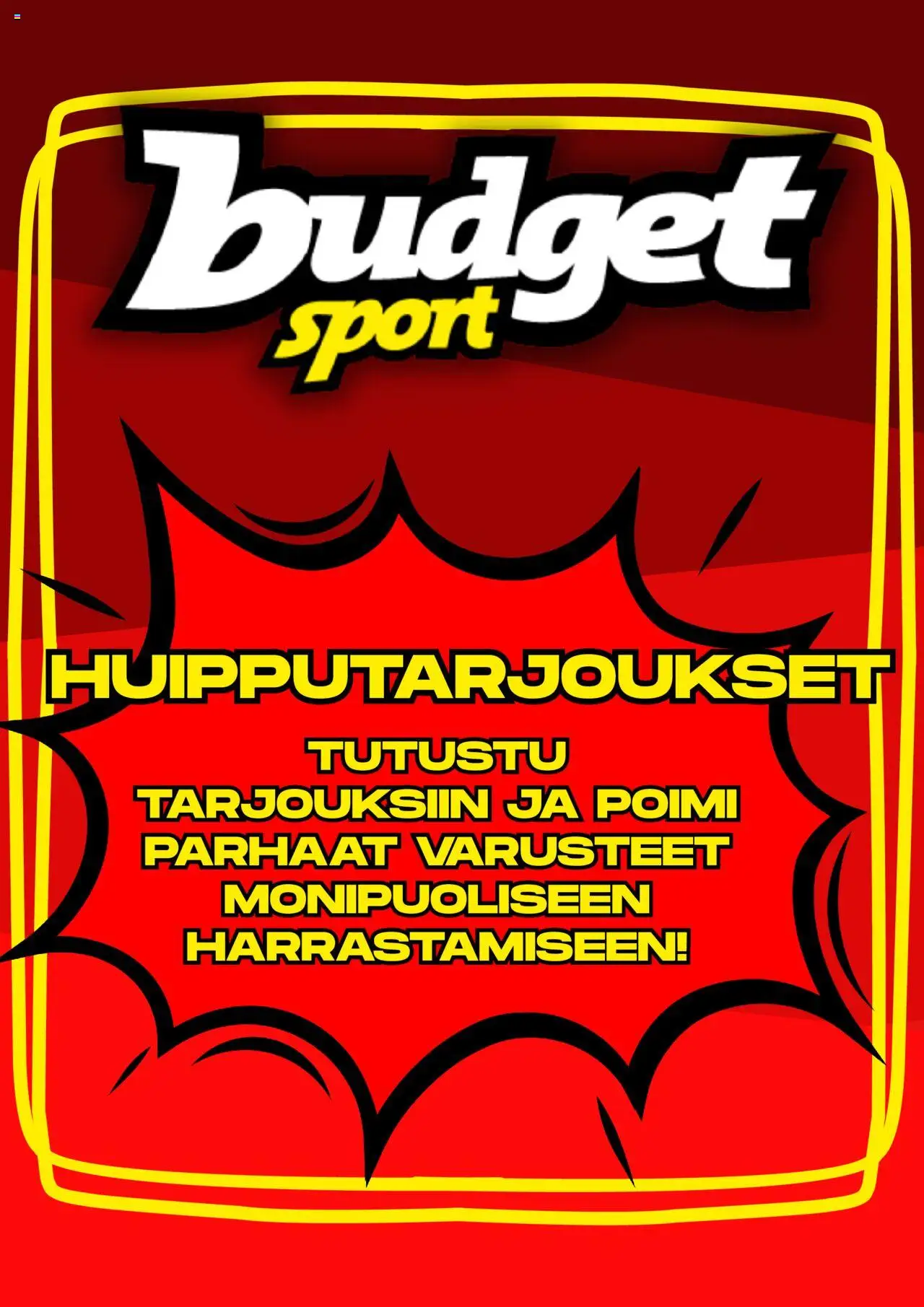 Budget Sport tarjoukset - sivu 1- voimassa alkaen 18/08/2025