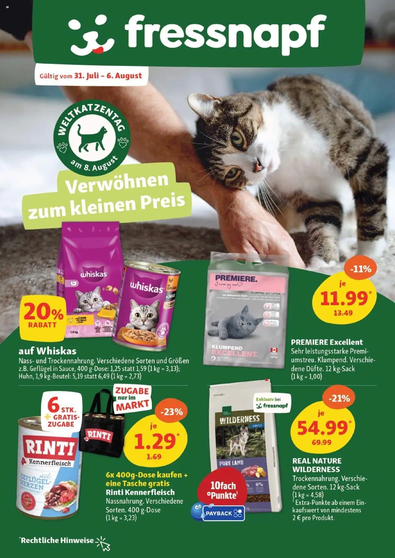 Fressnapf Prospekt - Seite 1 - gültig ab 31.07.2025