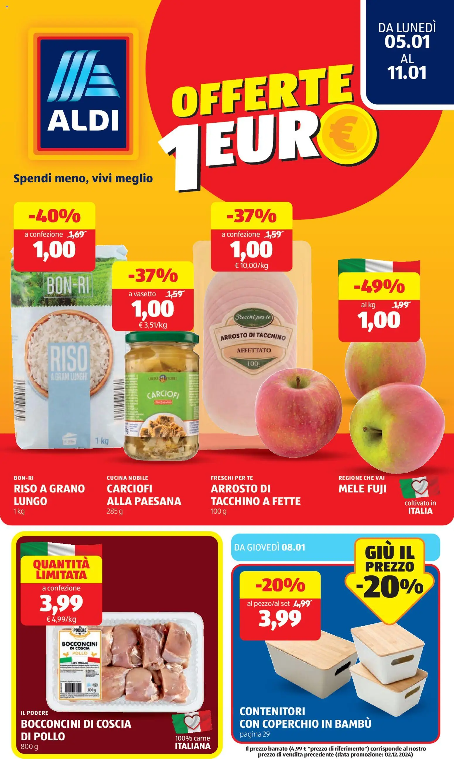 Volantino Aldi	 - pagina 1 - valido dal 05/01/2026