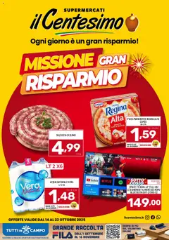 Anteprima Volantino Il Centesimo valida dal 14/10/2025