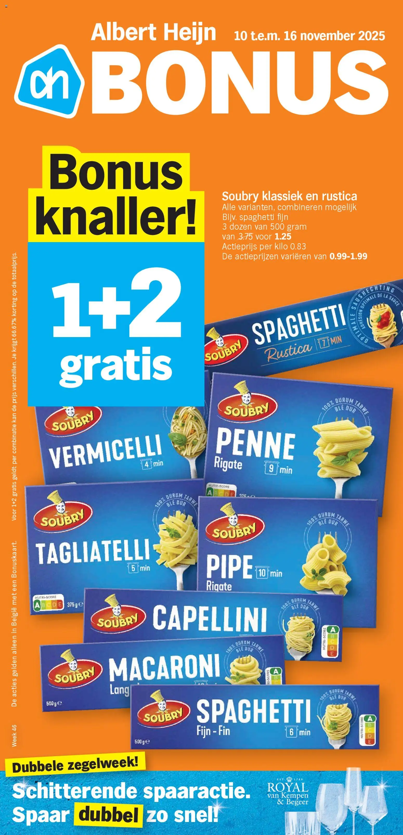 Albert Heijn folder week  / de la semaine 46 - pagina 1- geldig vanaf 10/11/2025