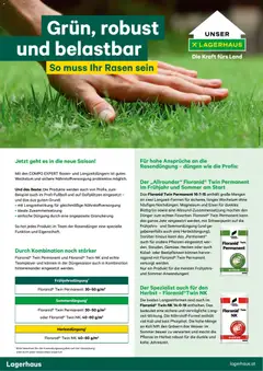 Vorschau Lagerhaus  Rasen - Duengungsplan gültig ab 01.01.2026