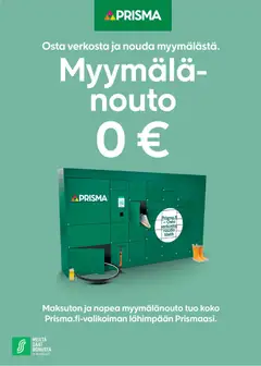 Esikatselu Prisma - Prisma myymälänouto voimassa alkaen 20/01/2026