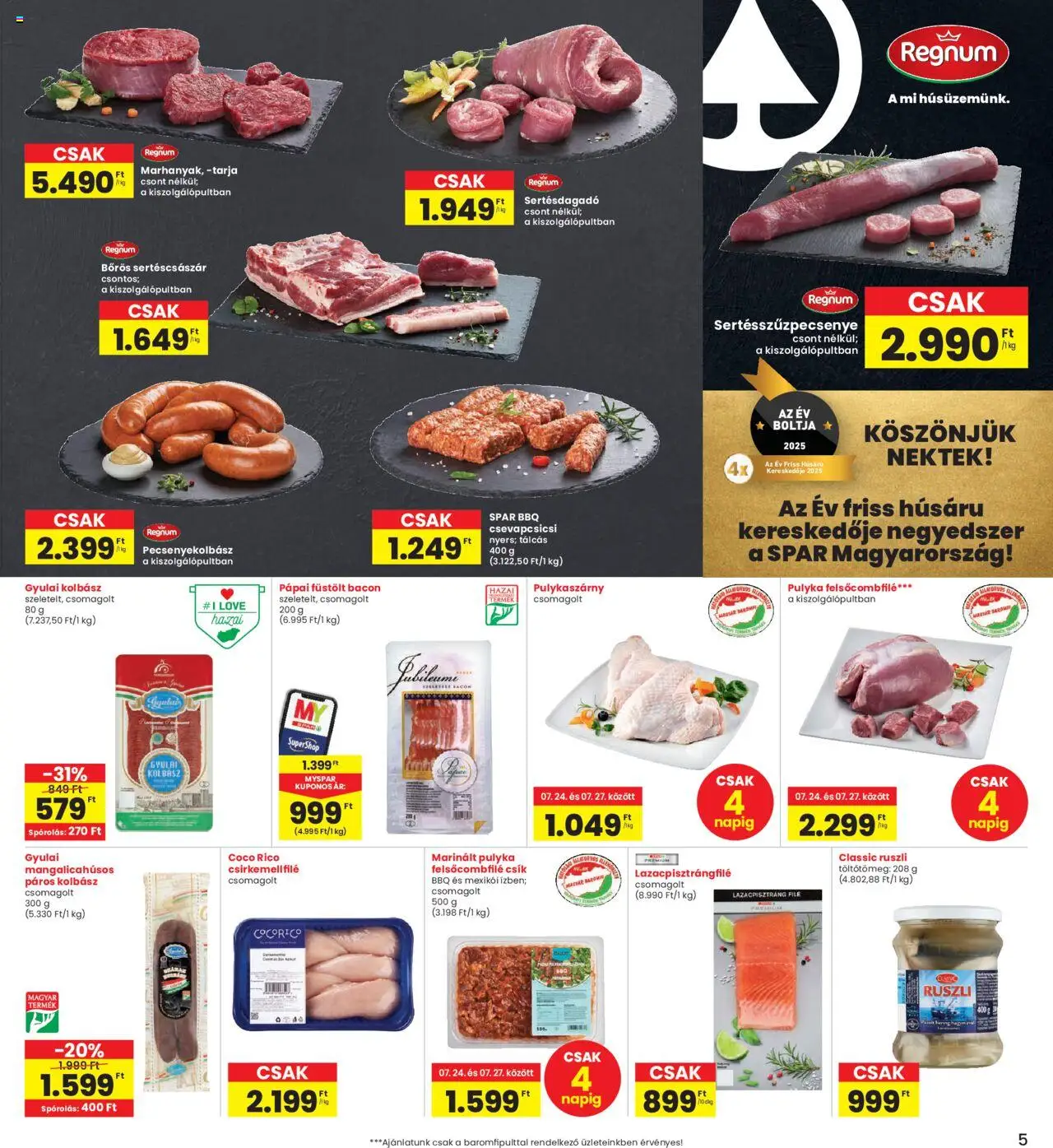 Interspar Akciós újság - 5oldal - érvényes 2025.07.24.-tól