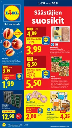 Esikatselu Lidl tarjoukset voimassa alkaen 07/08/2025