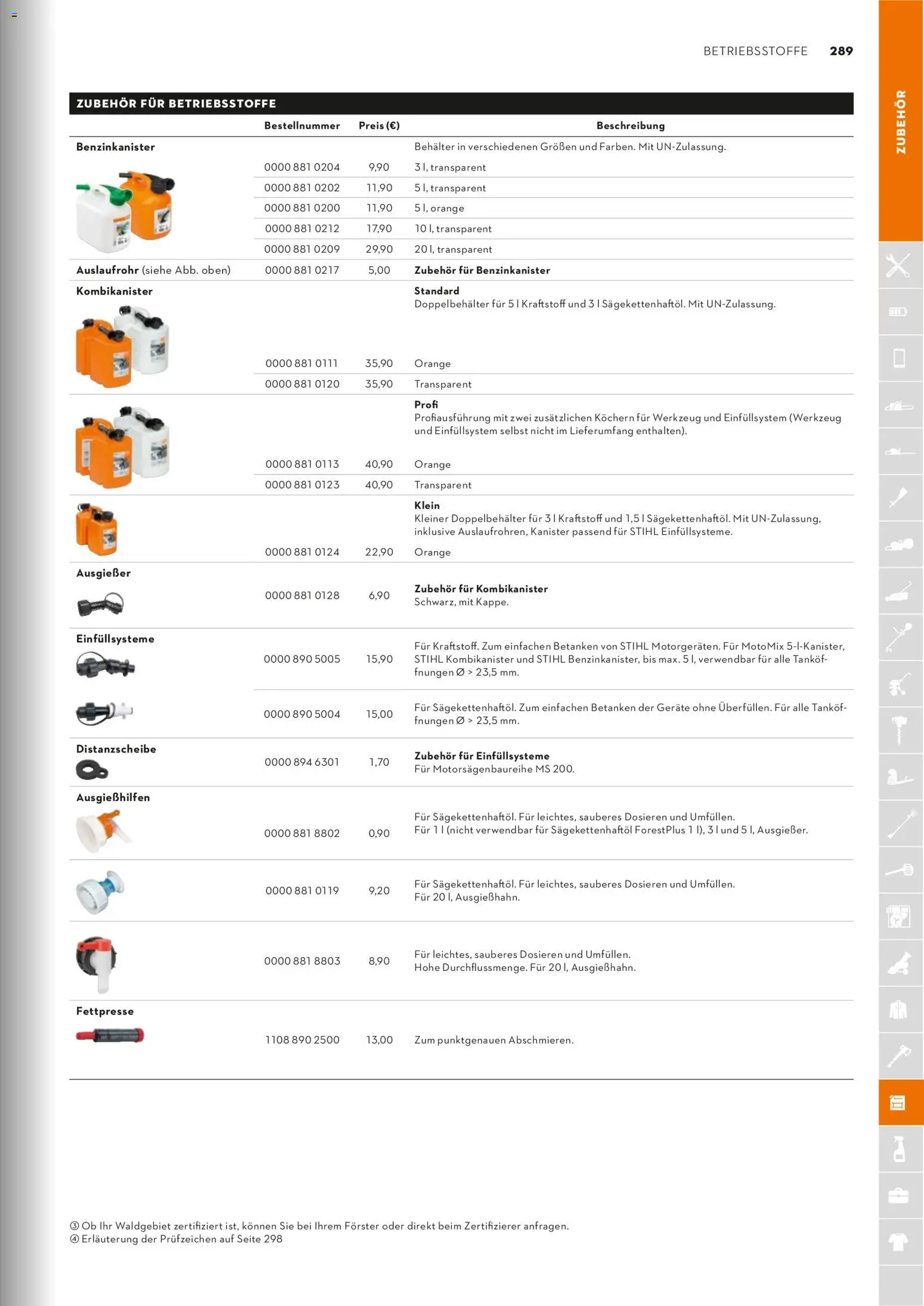 STIHL Katalog - Seite 289 - gültig ab 01.01.2026
