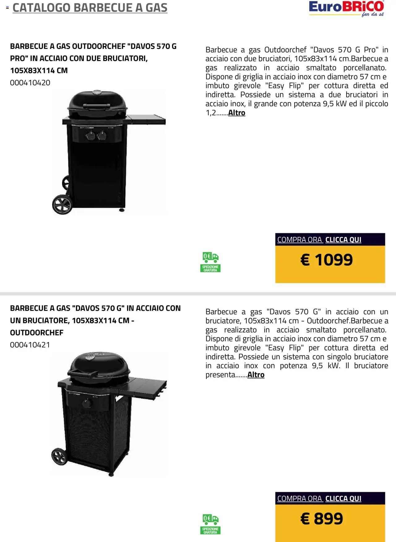 Eurobrico Barbecue a Gas catalogo - pagina 31 - valido dal 23/07/2025