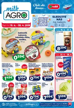 Milk Agro leták platný od 15.04.2026