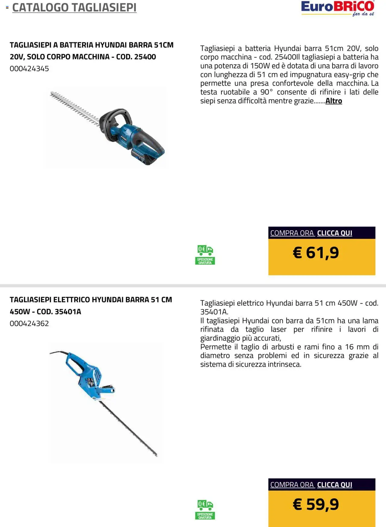 Eurobrico Tagliasiepi catalogo - pagina 21 - valido dal 23/07/2025