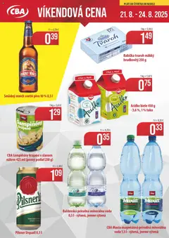 CBA Komfos leták platný od 21.08.2025