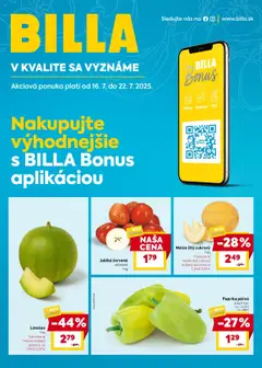 Billa leták platný od 16.07.2025