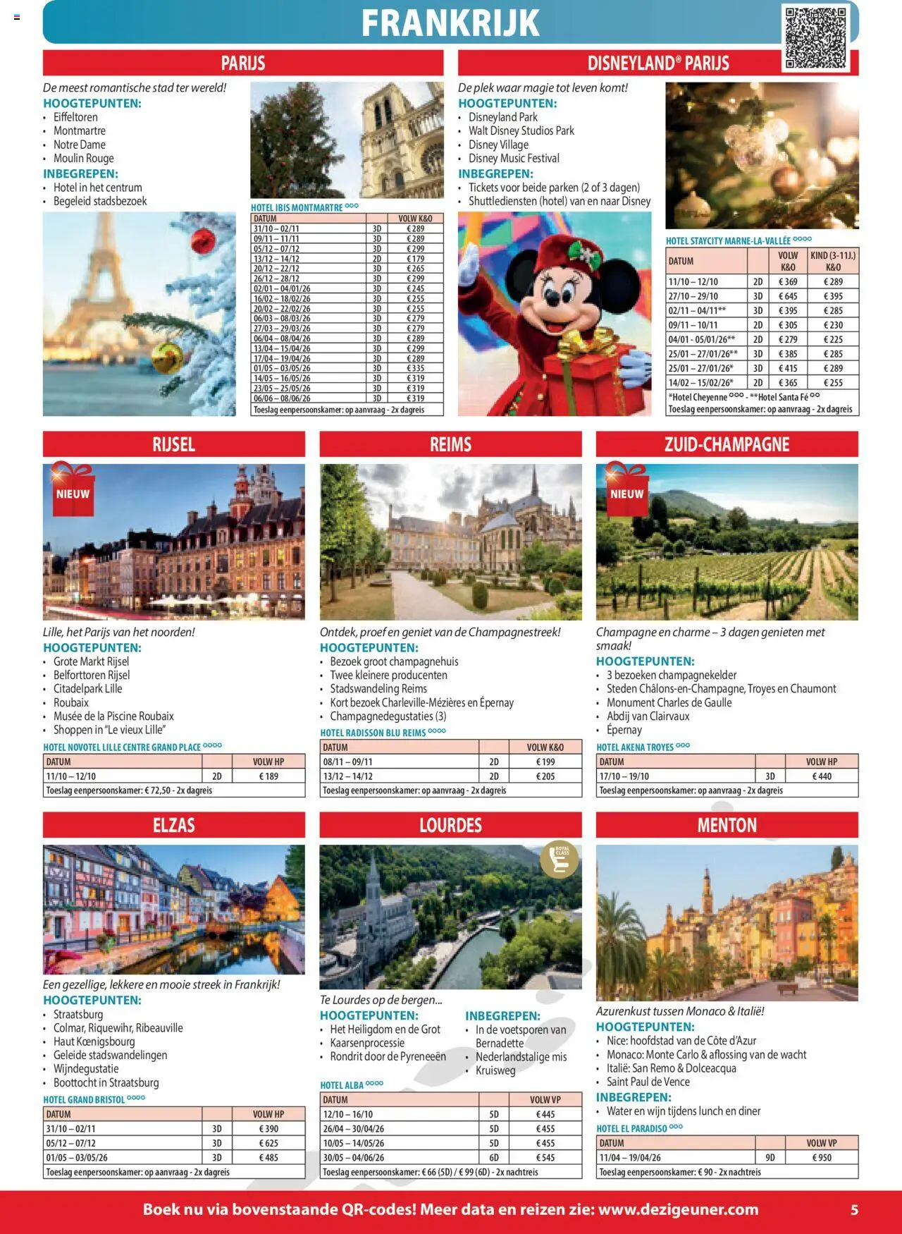 De ZigeunerNajaars- en voorjaarsbrochure 2025 - 2026 - page 5- valid from 15/09/2025
