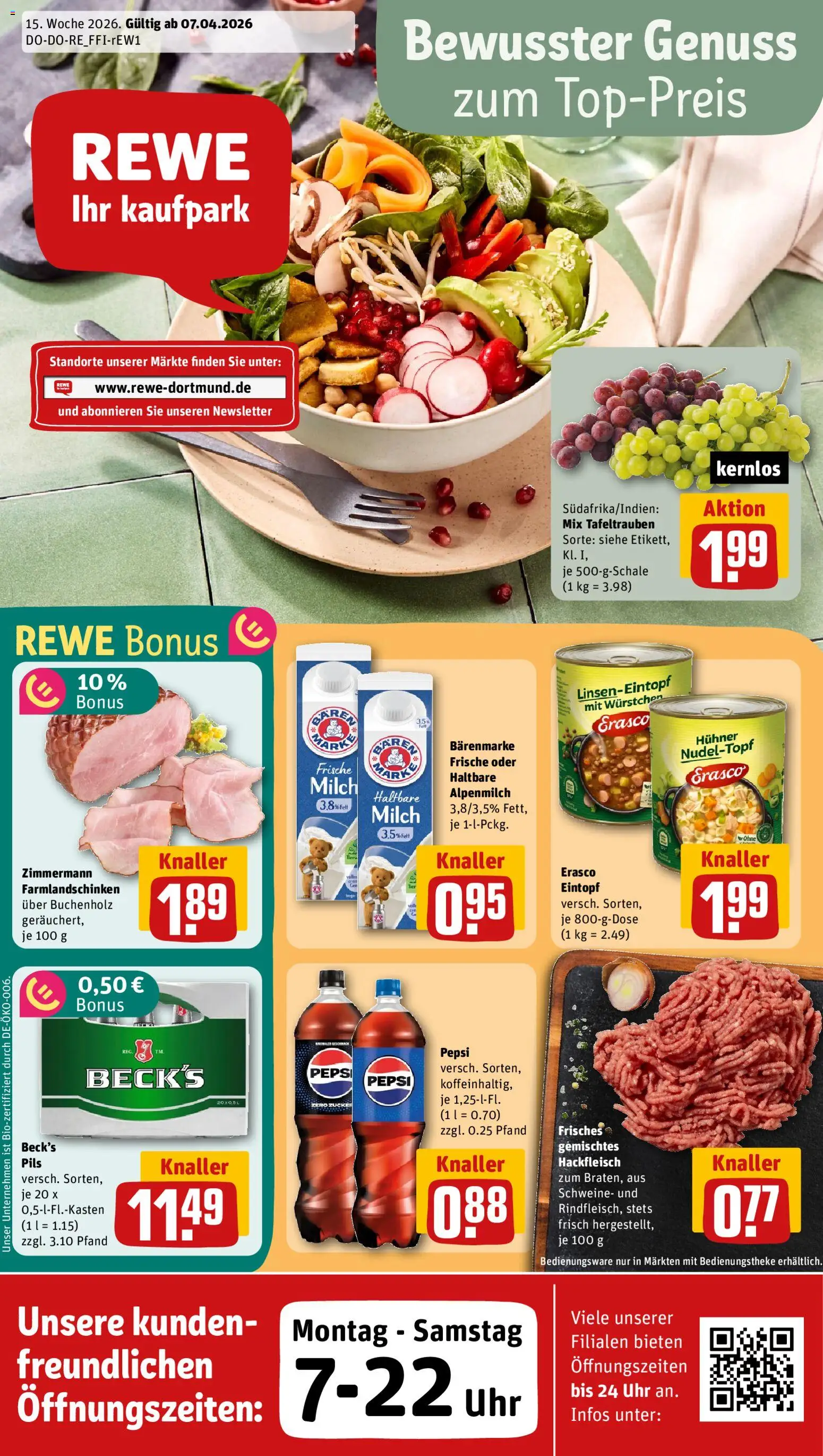 Rewe ihr Kaufpark Prospekt 	 - Seite 1 - gültig ab 07.04.2026