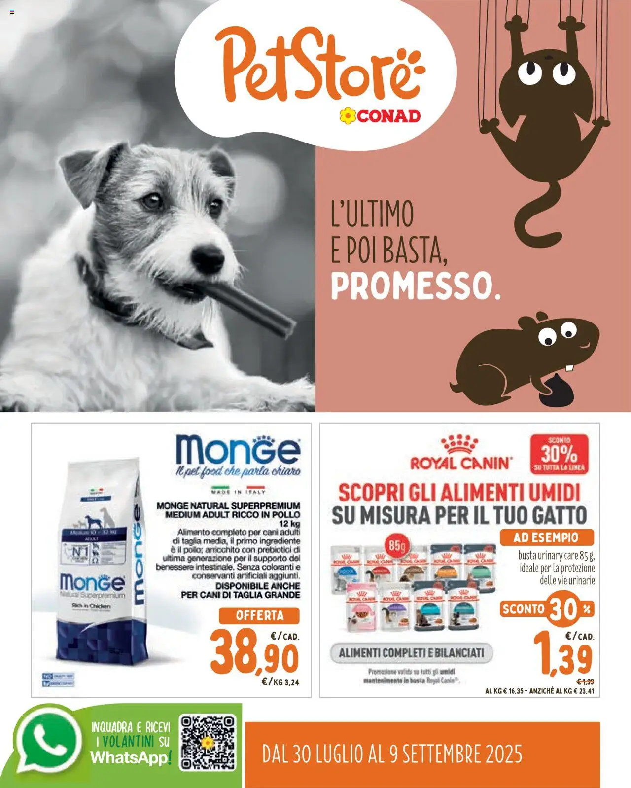 Conad PetStore Lombardia catalogo - pagina 1 - valido dal 30/07/2025