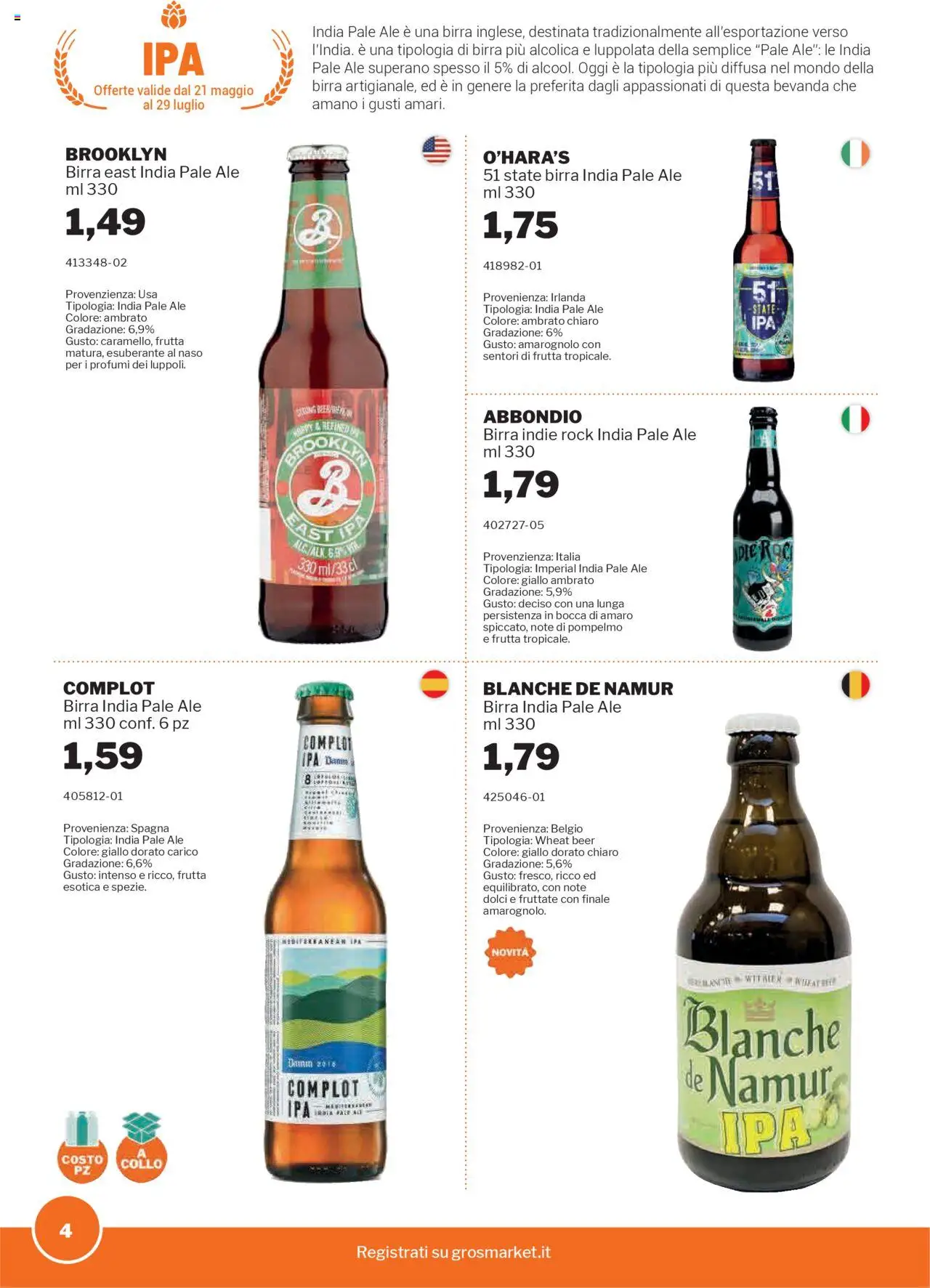 Volantino Birre Sogegross	 - pagina 4 - valido dal 21/05/2025