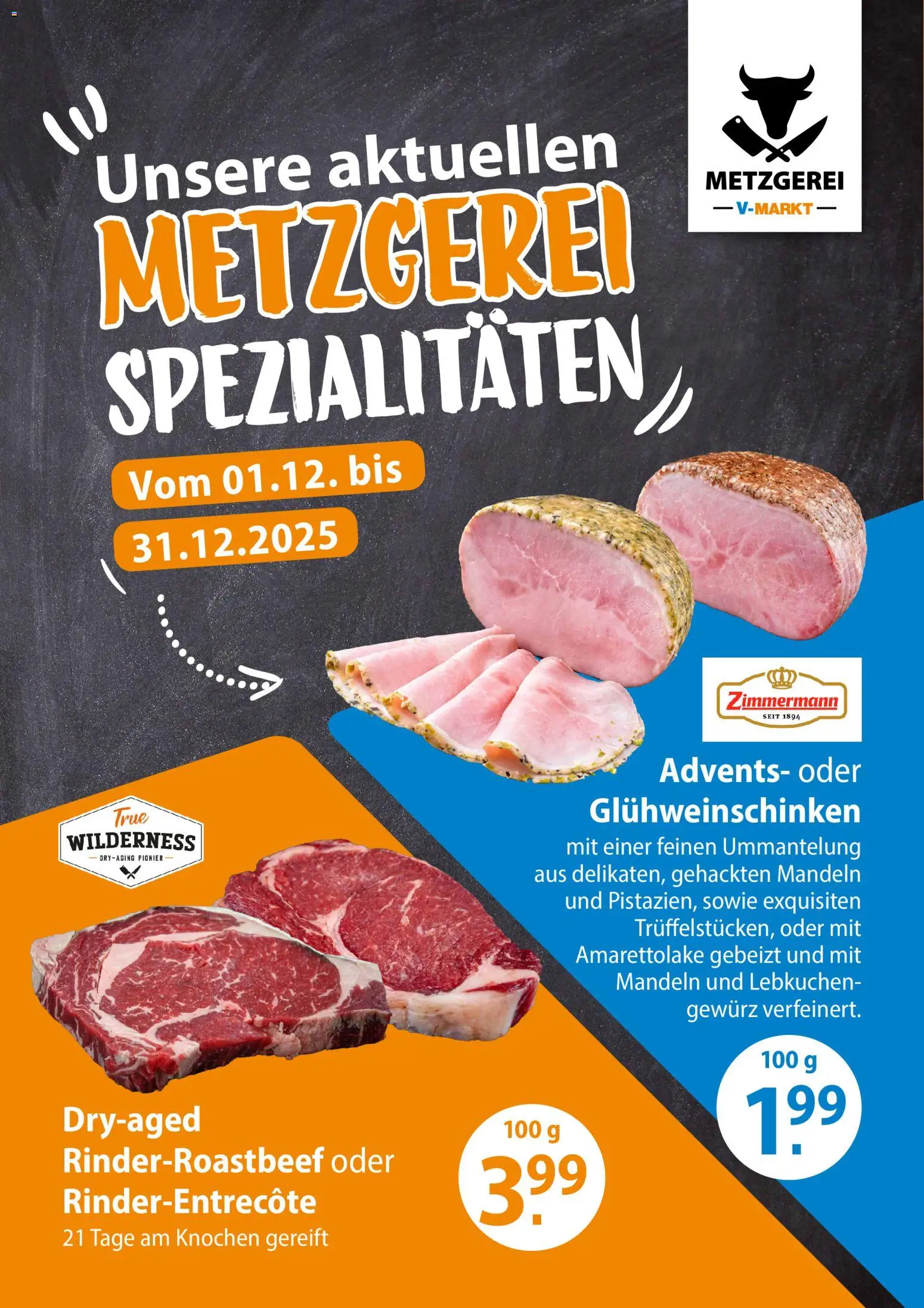 V-Markt - Metzgereiangebote Dezember - Seite 1 - gültig ab 01.12.2025