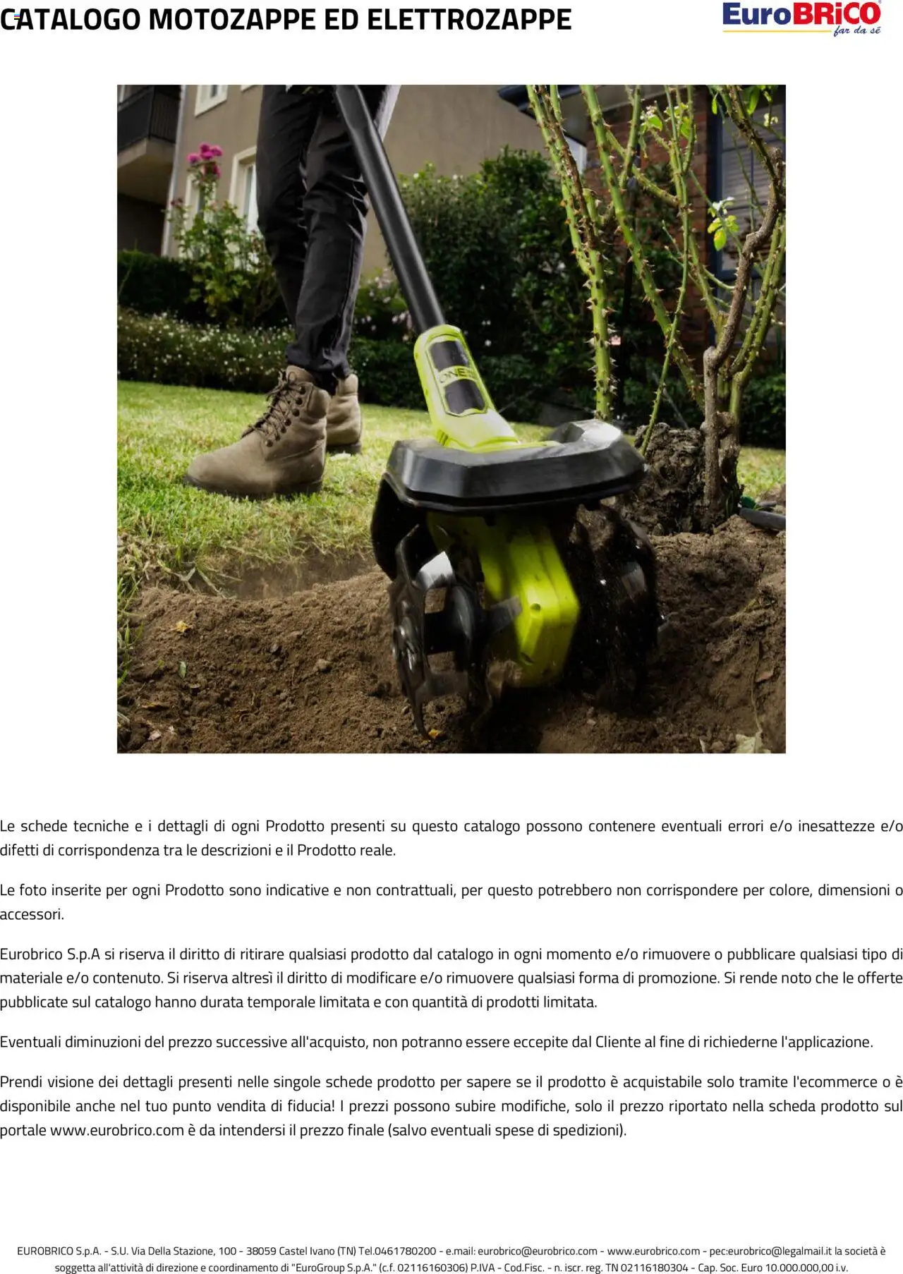 Eurobrico Motozappe ed Elettrozappe catalogo - pagina 9 - valido dal 23/07/2025