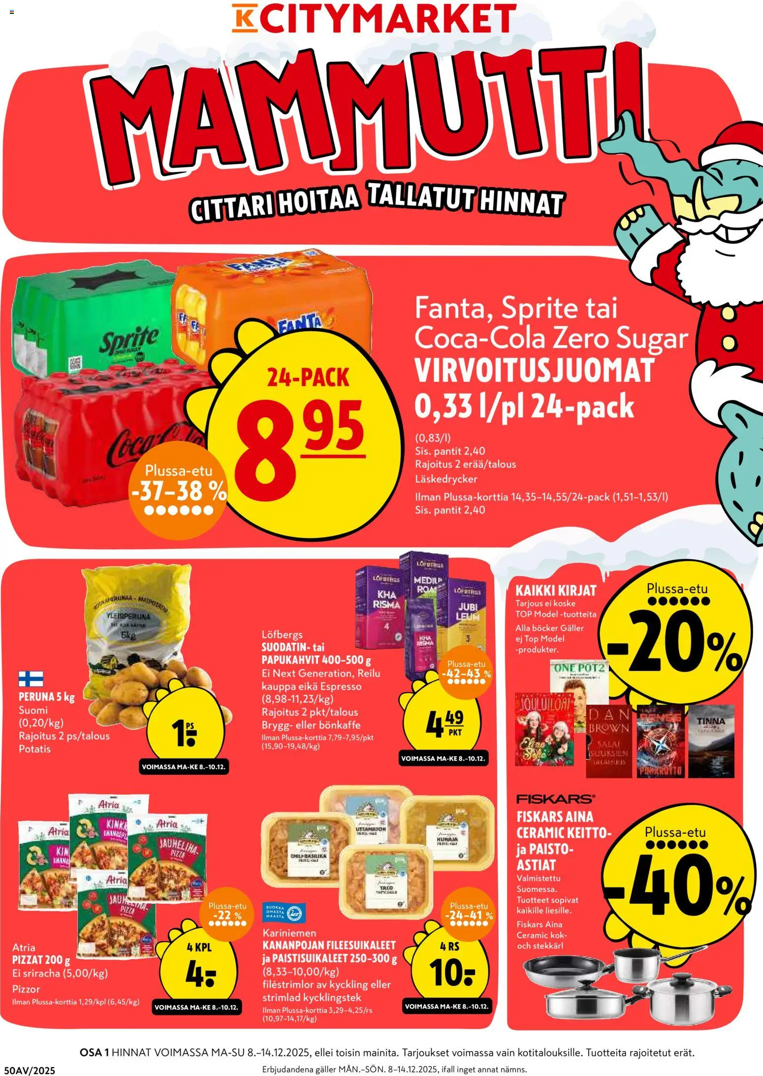 K-Citymarket tarjoukset - sivu 1- voimassa alkaen 08/12/2025