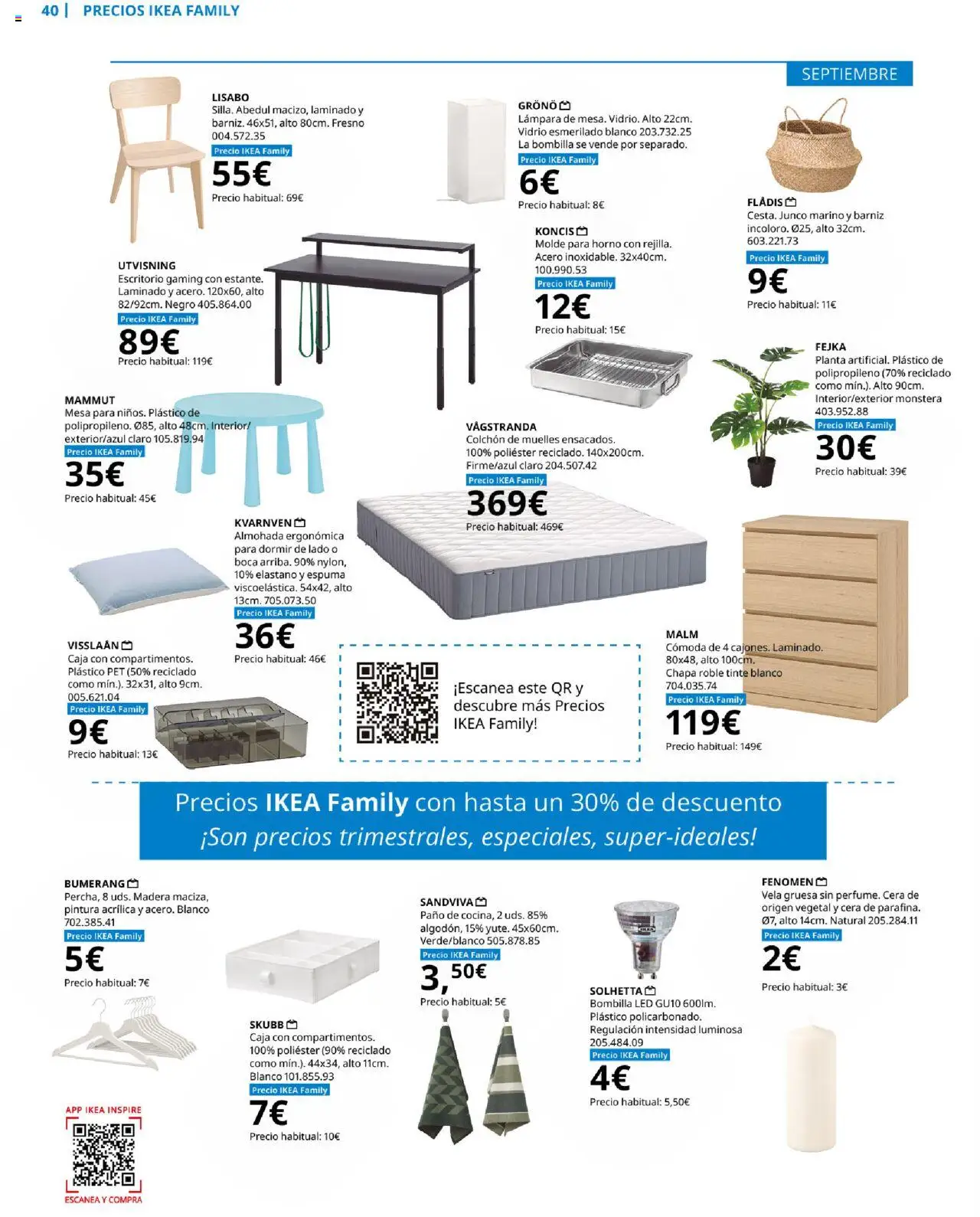 Catálogo IKEA Family Mallorca - Página de 40 - Válido desde 01/07/2025