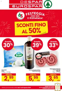 Anteprima Eurospar Nord catalogo valida dal 07/08/2025