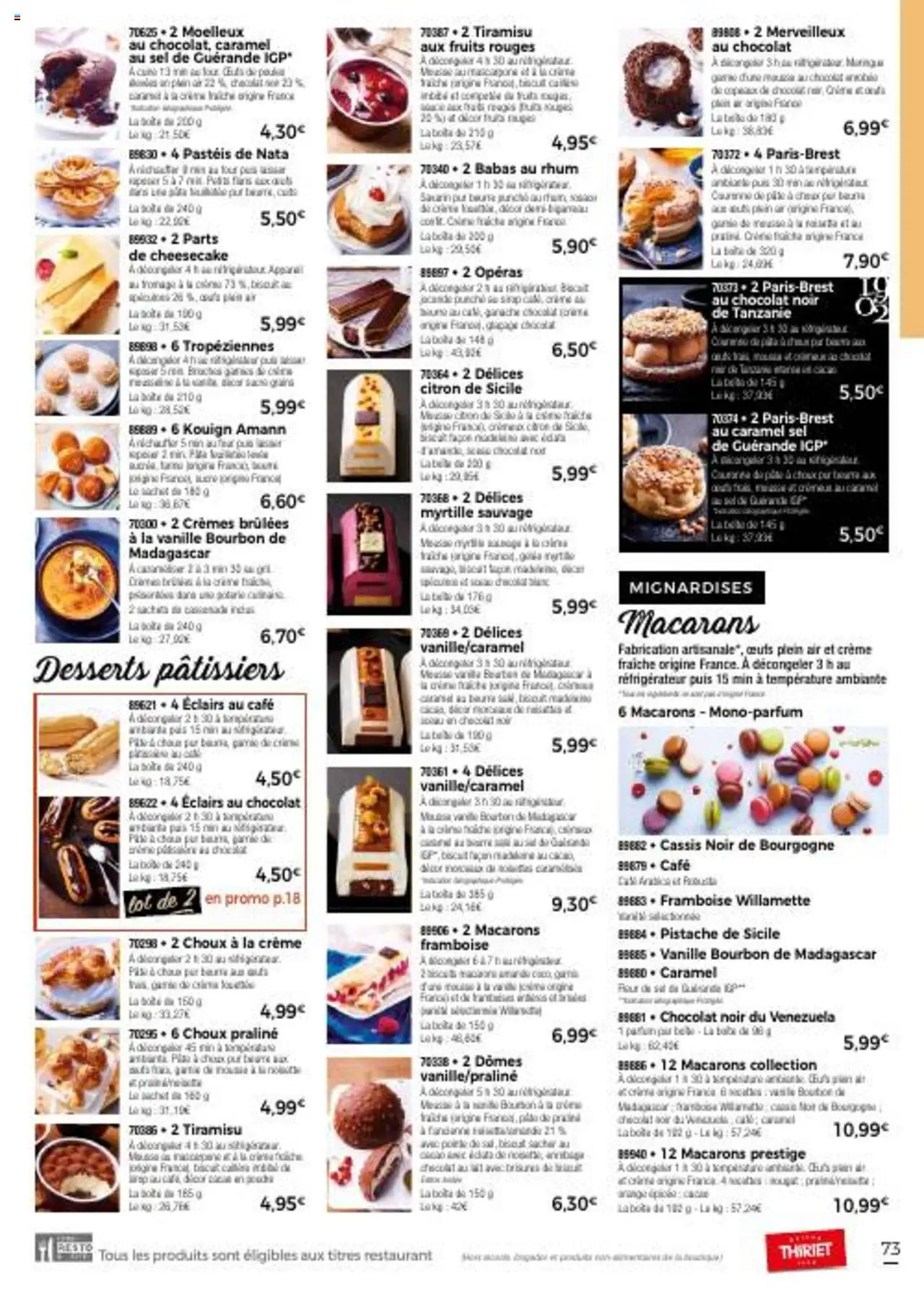 Thiriet catalogue livraison à domicile - page 73 - valable à partir du 11/07/2025