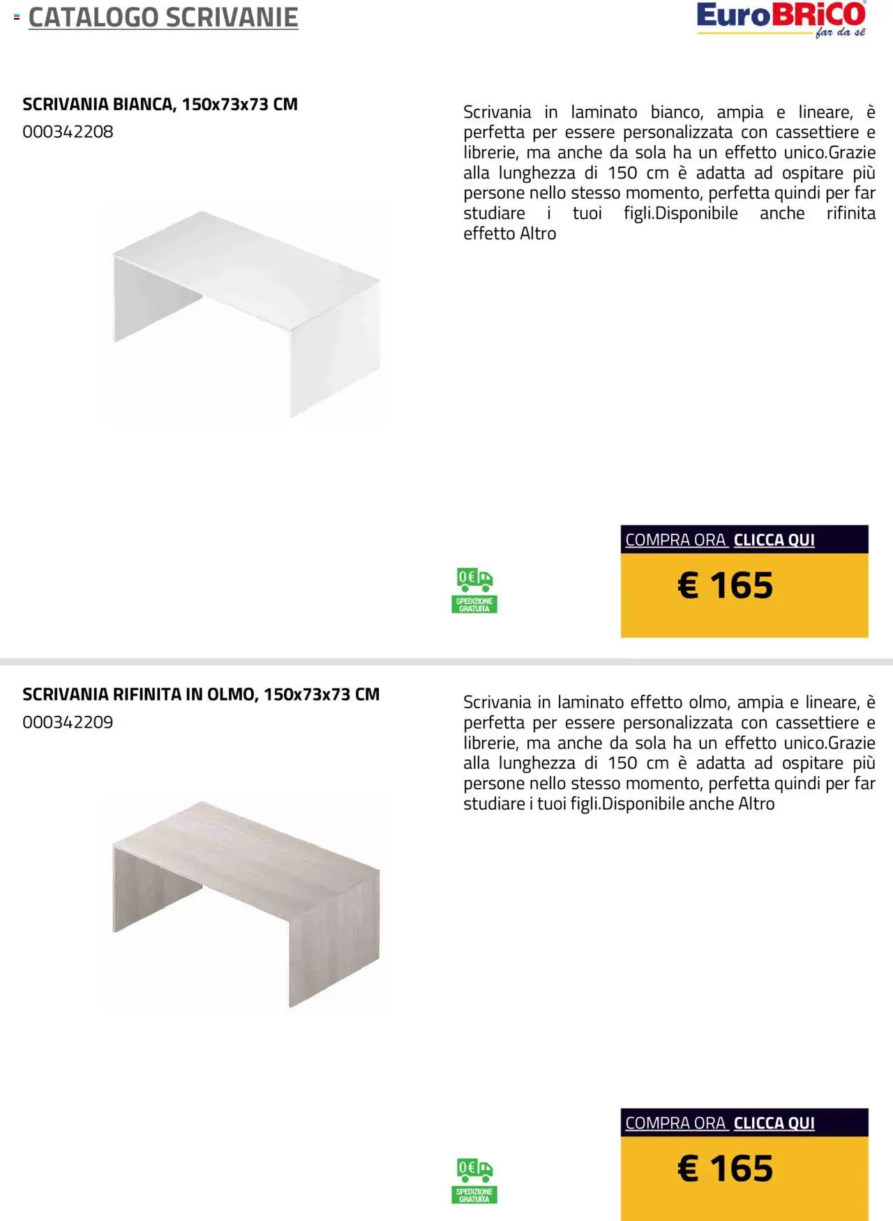 Eurobrico Scrivanie catalogo - pagina 5 - valido dal 23/07/2025