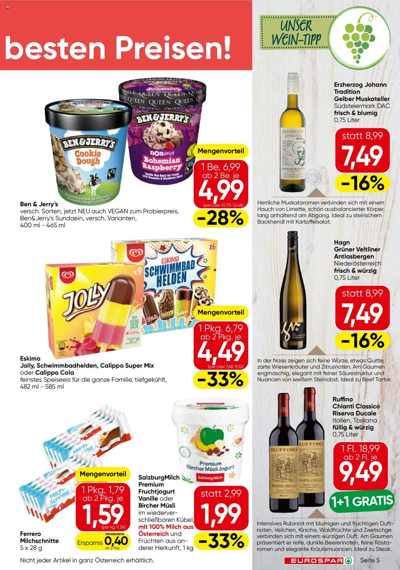 Eurospar Flugblatt - Seite 5- gültig ab 17.07.2025