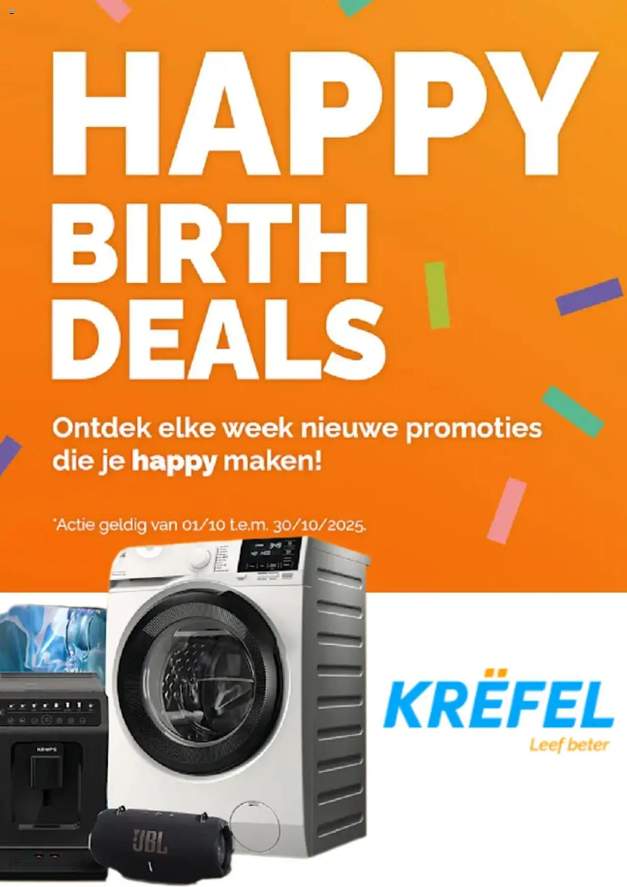 Krëfel folder / publicité - pagina 1- geldig vanaf 01/10/2025