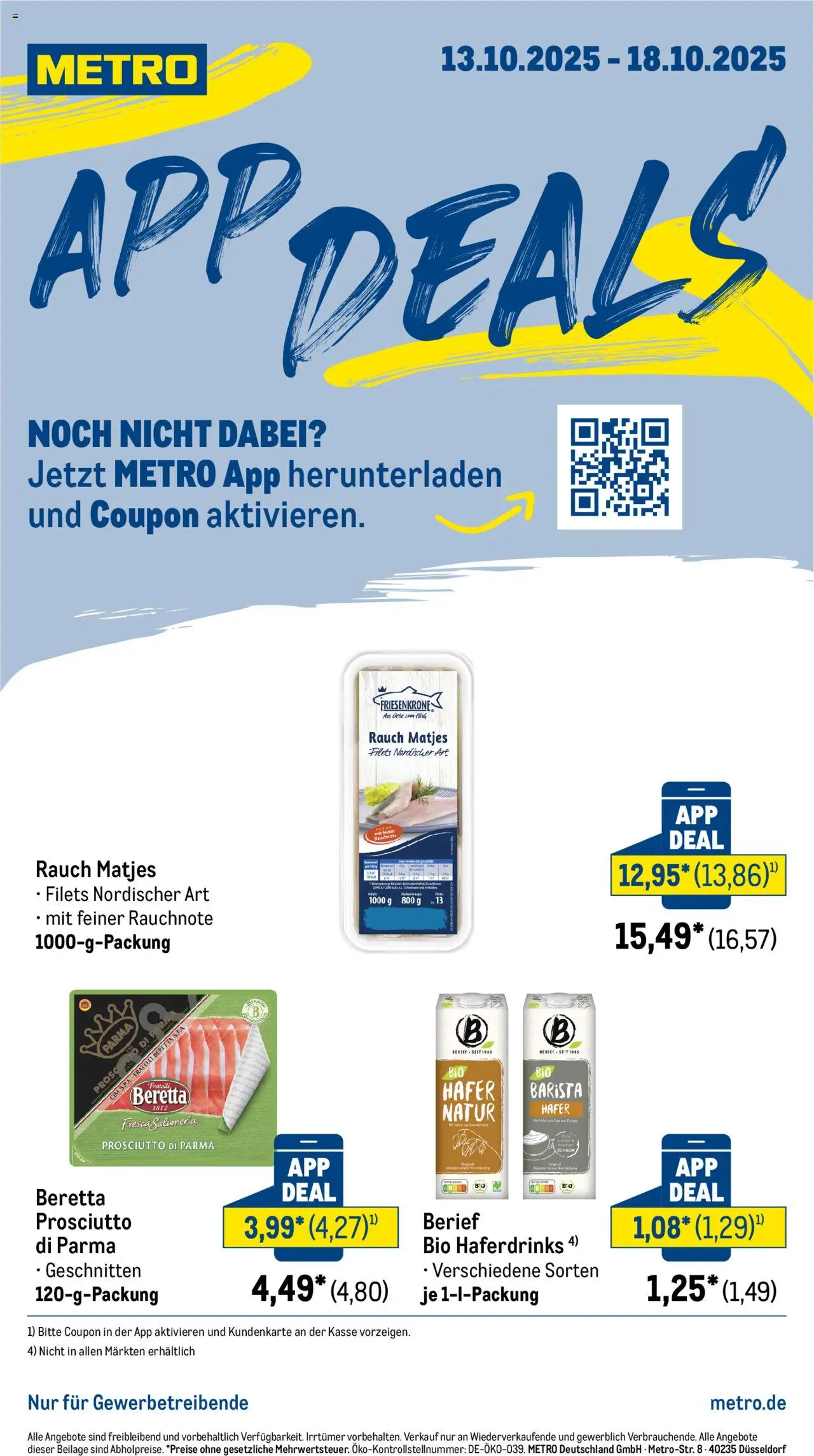 Metro App Deals - Seite 1 - gültig ab 13.10.2025
